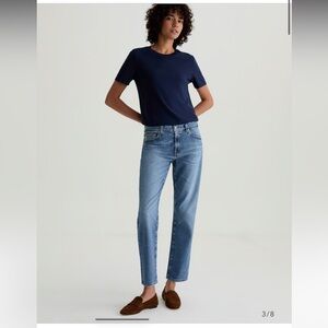 AG Adriano Goldschmied Blue Straight Leg Jeans